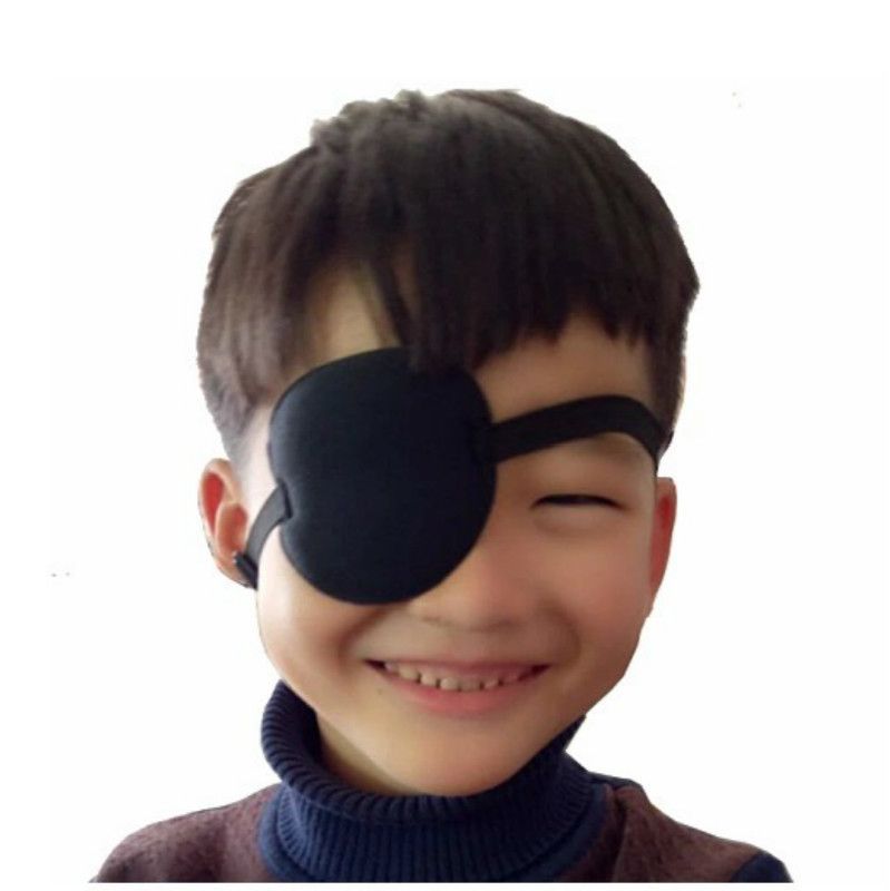 Small Black Leather Eye Patch Pirate Halloween Cosplay Costume Eye Wear Unisex