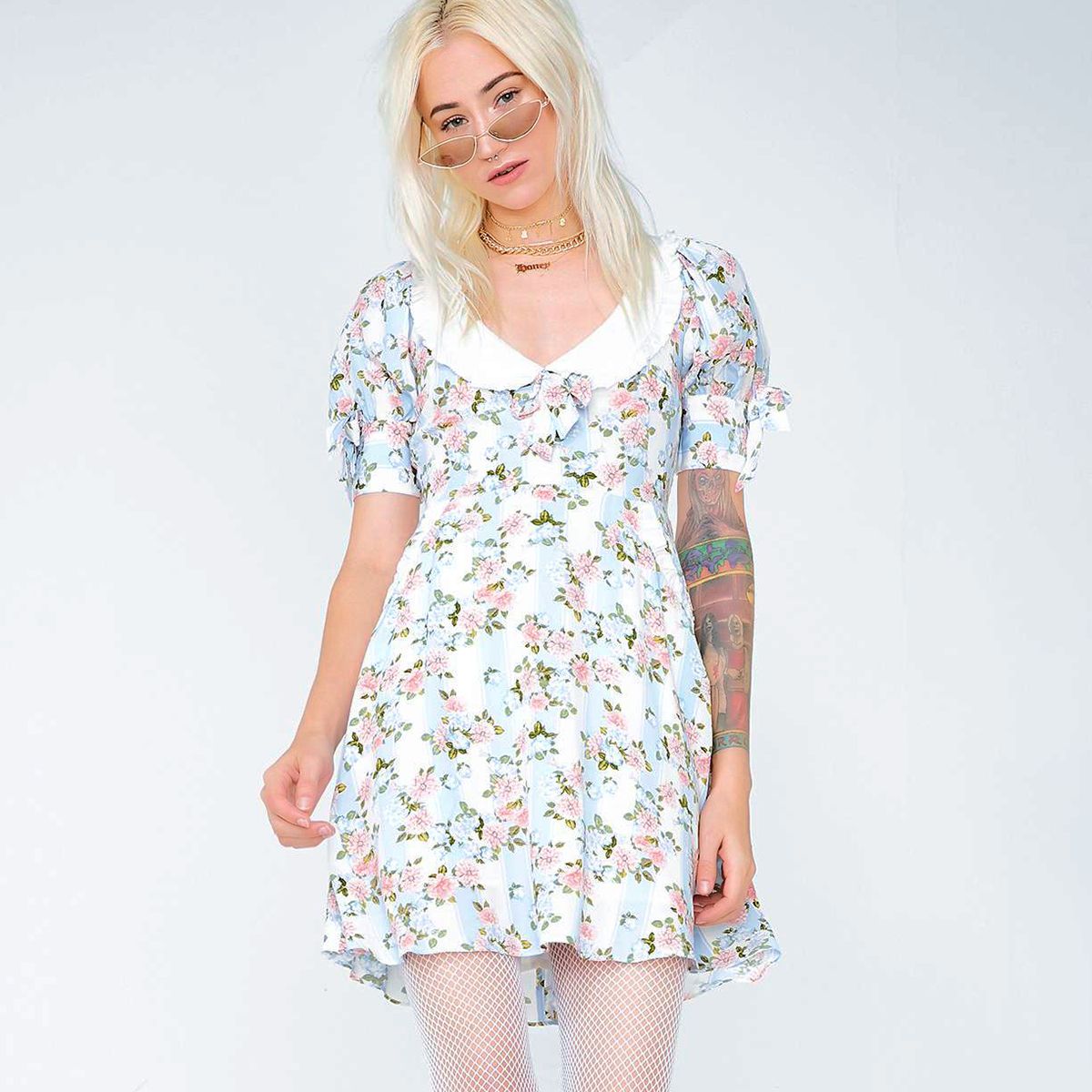 summer dress with lemons