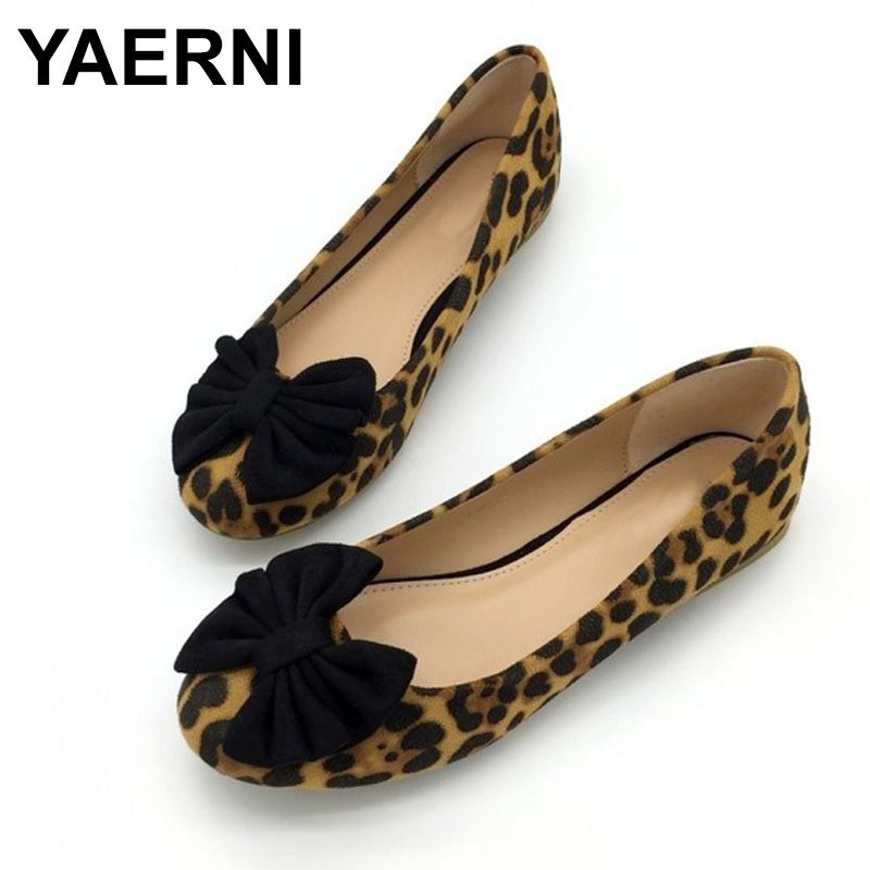 leopard print womens flats