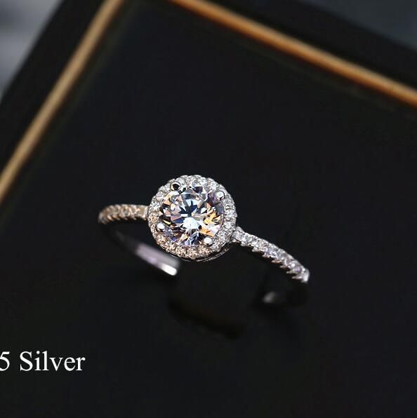 2019 2019 Hot Diamond Engagement Ring Cute 925 Silver Jewelry
