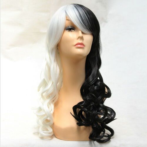Size Adjustable Women Synthetic Wigs Long Wavy Curly Wig Half