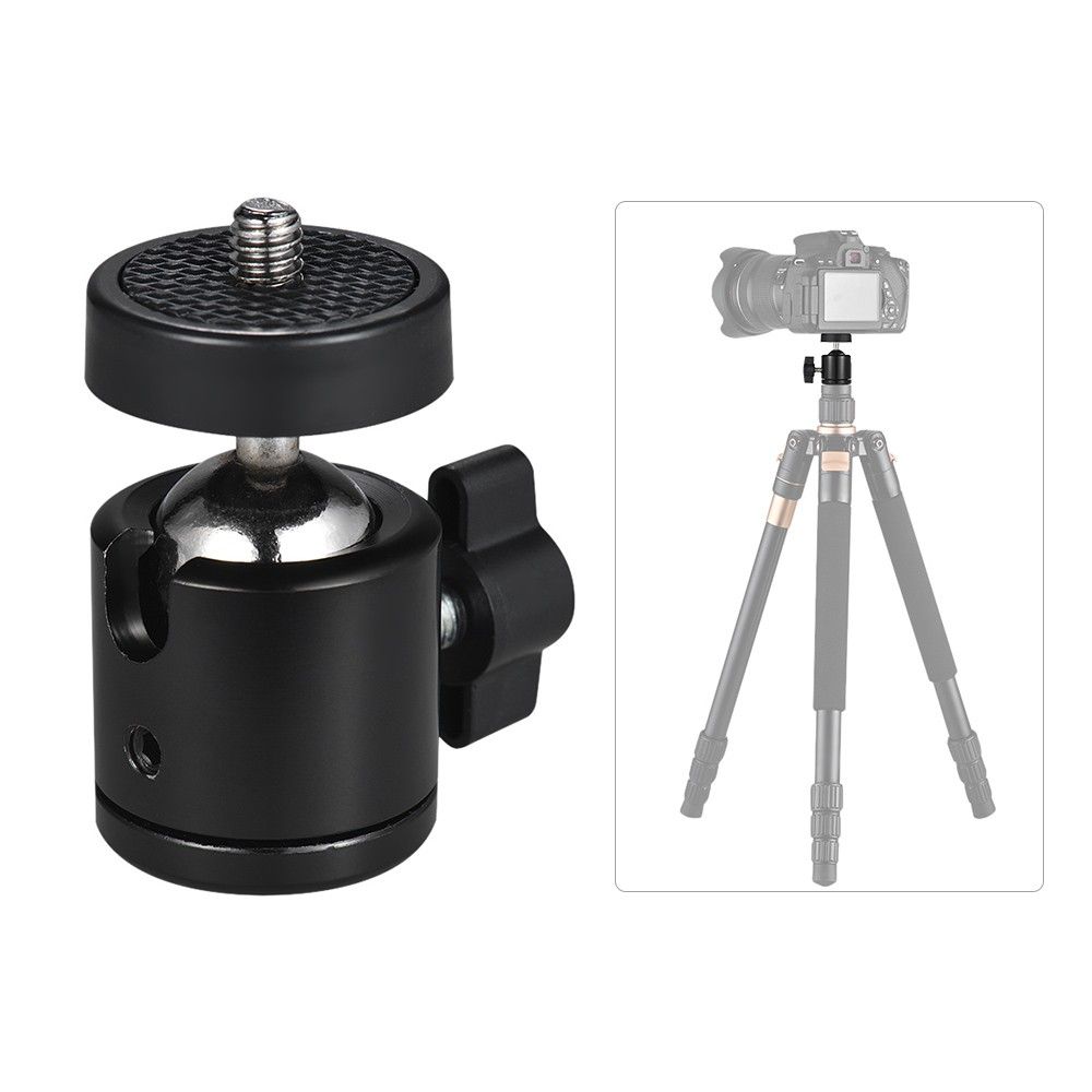 Mini Cabezal de Bola 1//4/" Tornillo Trípode Soporte Ballhead Para DSLR Cámara
