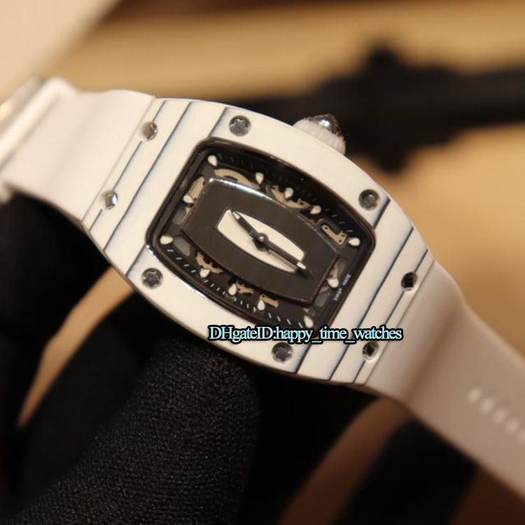 Luxry Top New Rm07 01 White Carbon Fiber Case Black Dial Automatic Mechanical Rm007 Ladies Watch White Rubber Band Womans Sports Watches Buy Wrist Watches Online Online Shopping For Wrist Watches From