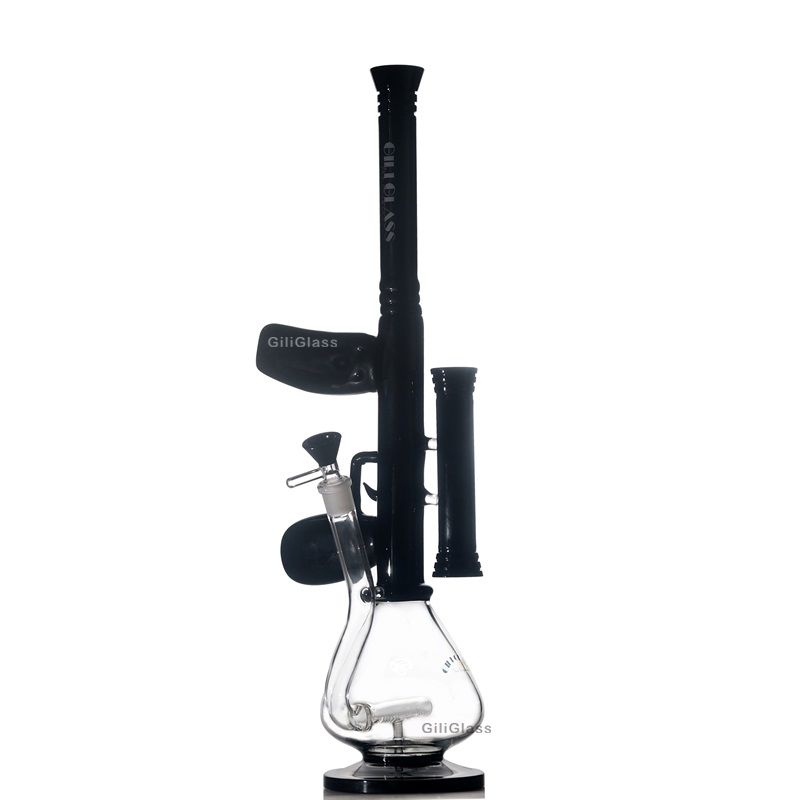 2020 18.5 Tall Machine Gun Bong Big Beaker With Colored Glass Heady ...
