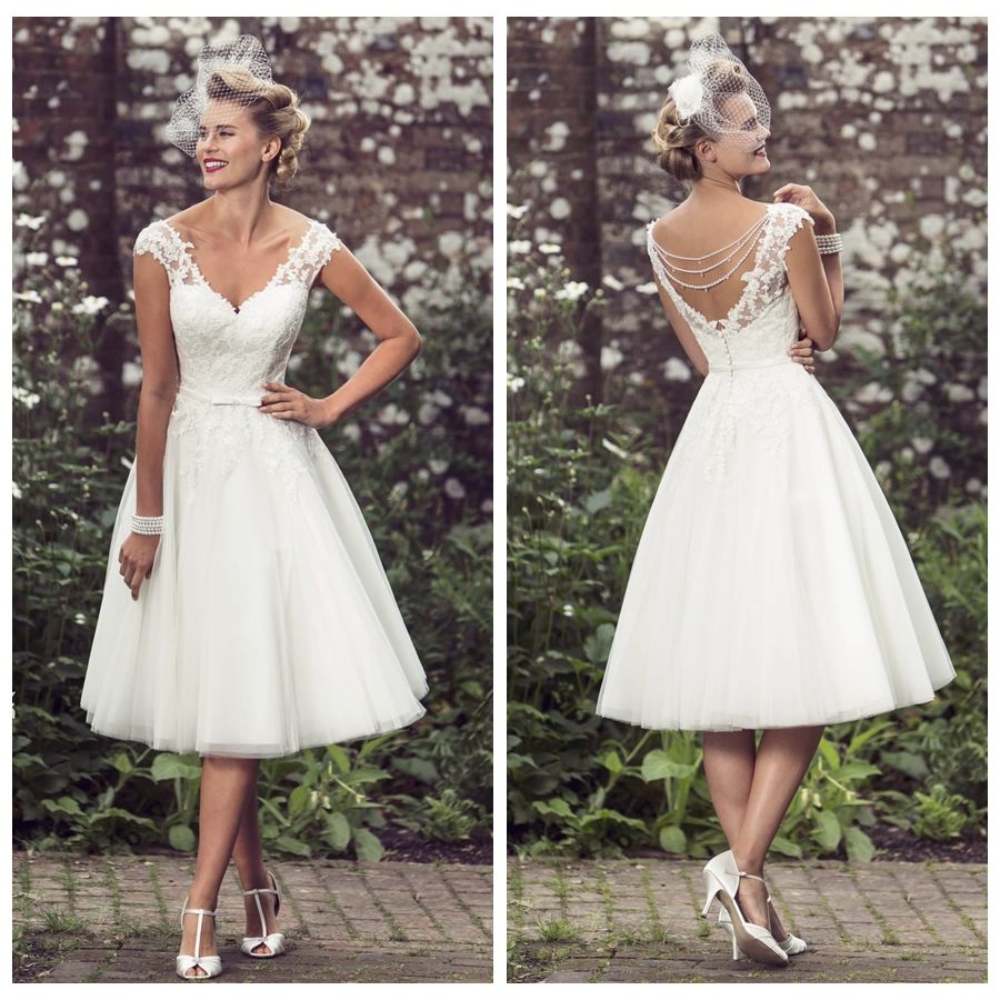 Discount 2019 Sexy White Double V Neck A Line Short ...