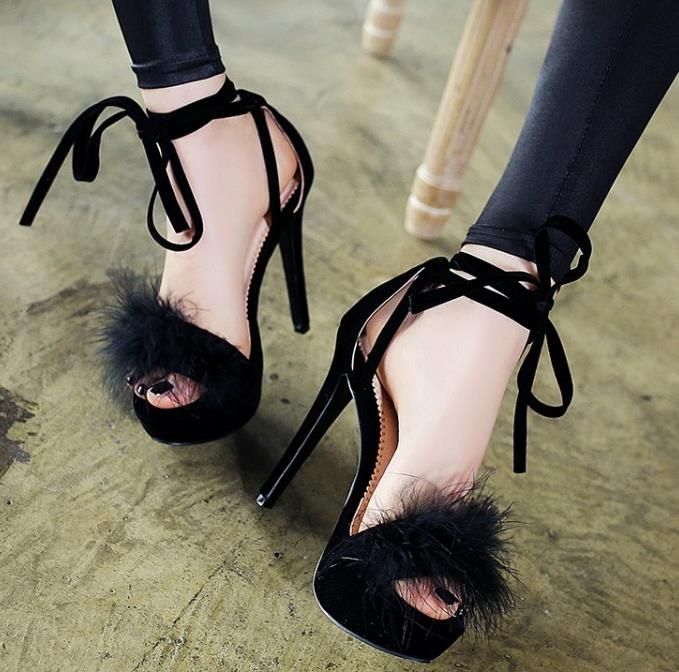 black designer sandals