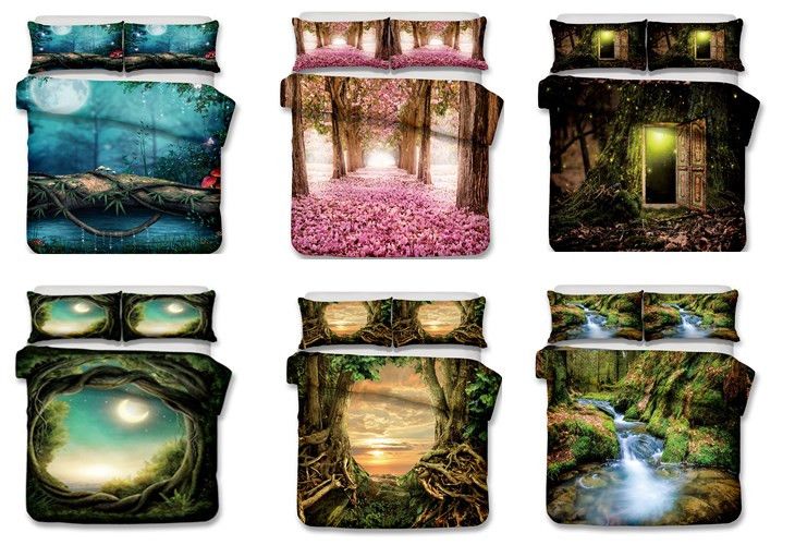 Forest In Mystical Dreams Series Bedding Set No Filling Print