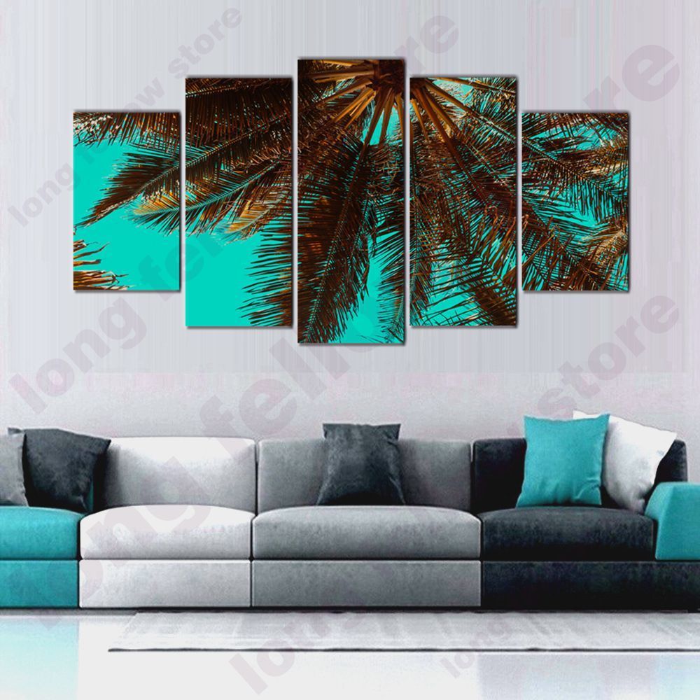 2020 Coconut Trees Tropical Plants Modular Pictures For Bedroom Kitchen Bathroom Wall Decor Leaves Artwork Drop Shipping T200608 From Xue009 17 73 Dhgate Com