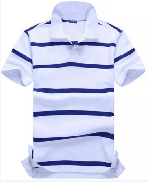 Hot Sale Men Striped Polo Shirts Small 