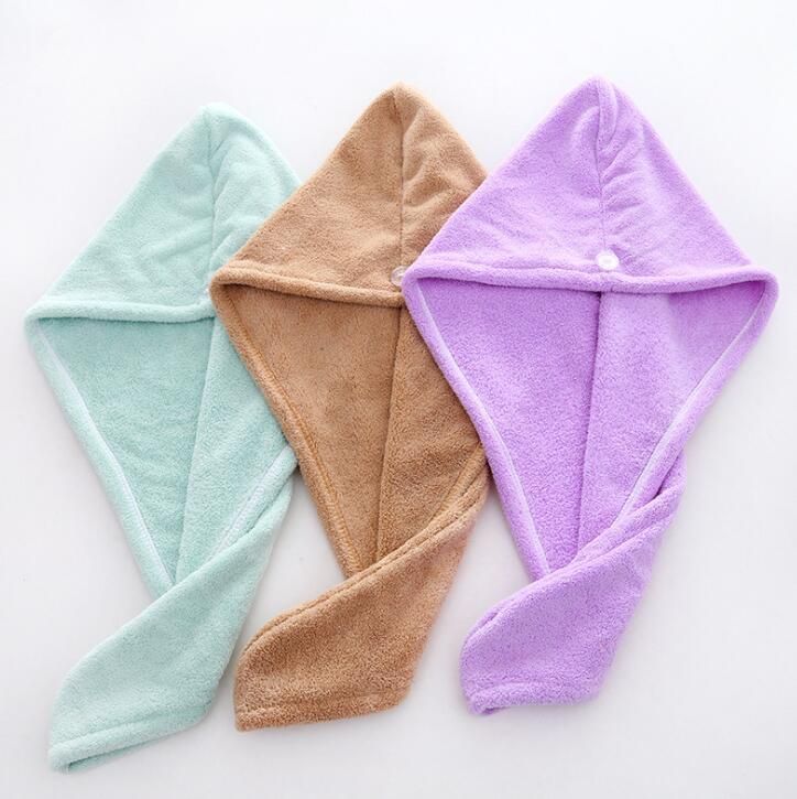 Dry Hair Towel Pure Color Soon Dry Hair Towel Strong Water ...