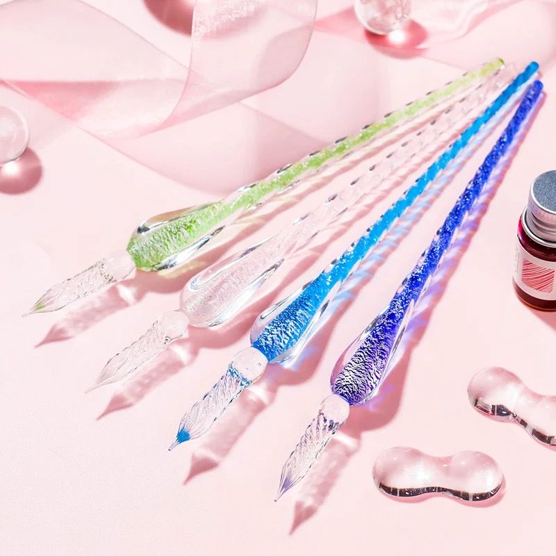 Wholesale New Design Crystal Dip Pen Glass Signature Pen Business Gifts