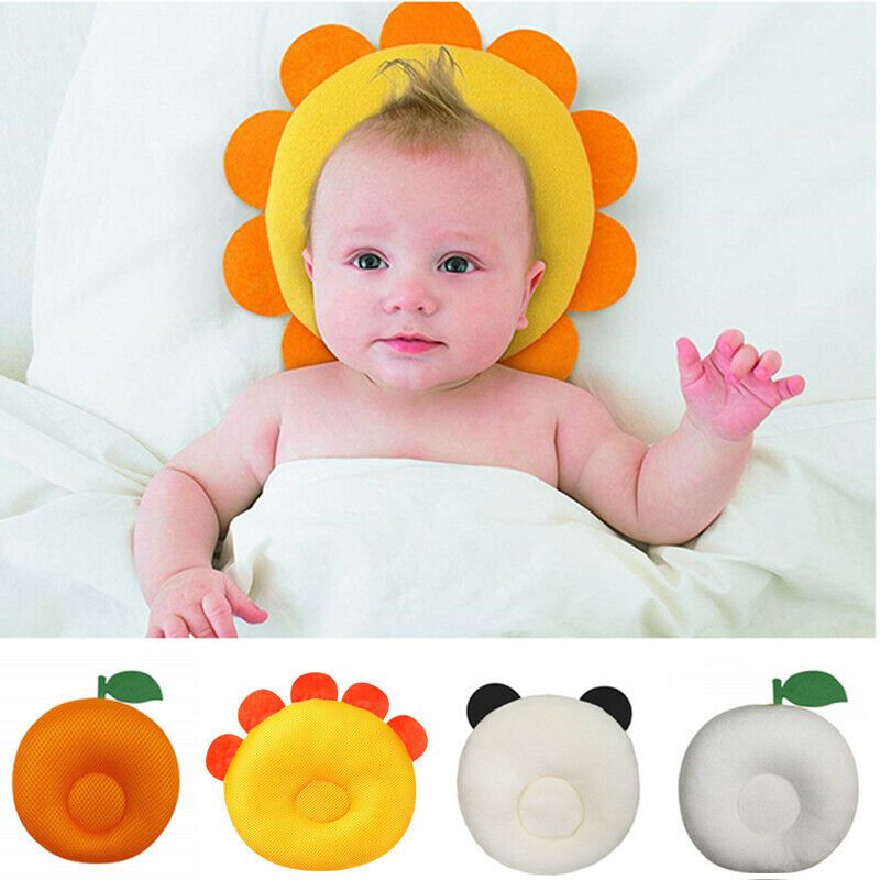 Cute Newborn Baby Infant Cotton Pillow Positioner Prevent Flat
