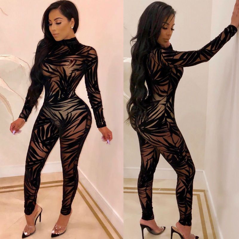 lace bodycon jumpsuit