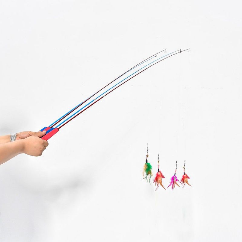 cat fishing pole toy