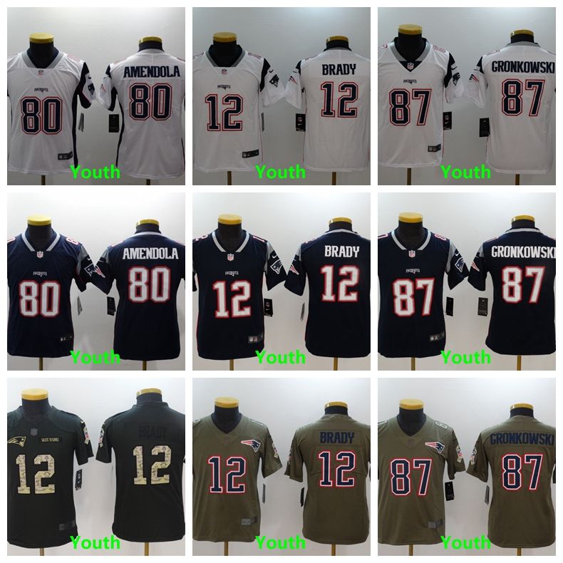 rob gronkowski stitched youth jersey