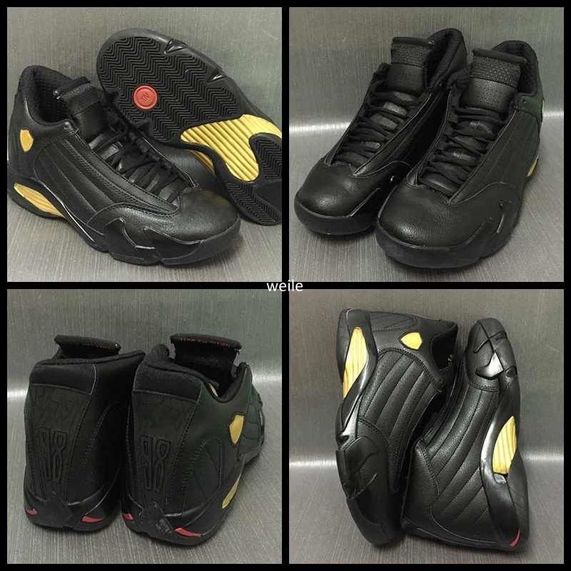 black and gold 14s