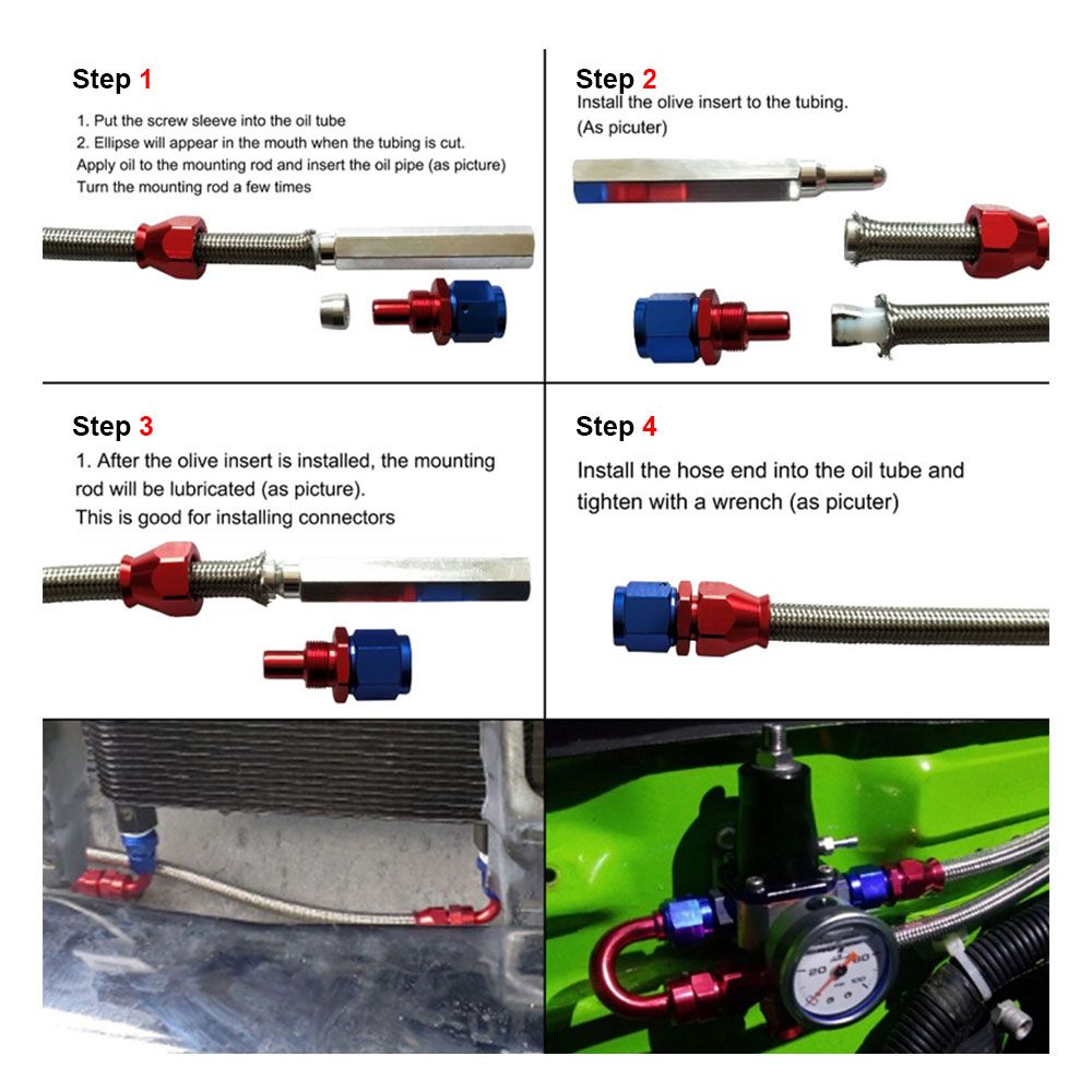 DXLing 4 Piezas Manguera de Combustible Universal Flexible Manguera de Gasolina Anguera de Gasolina Aceite Diesel Agua de Tubo Líneas de gasolina Piezas de Repuesto con 4 Diferentes Tamaños Amarillo