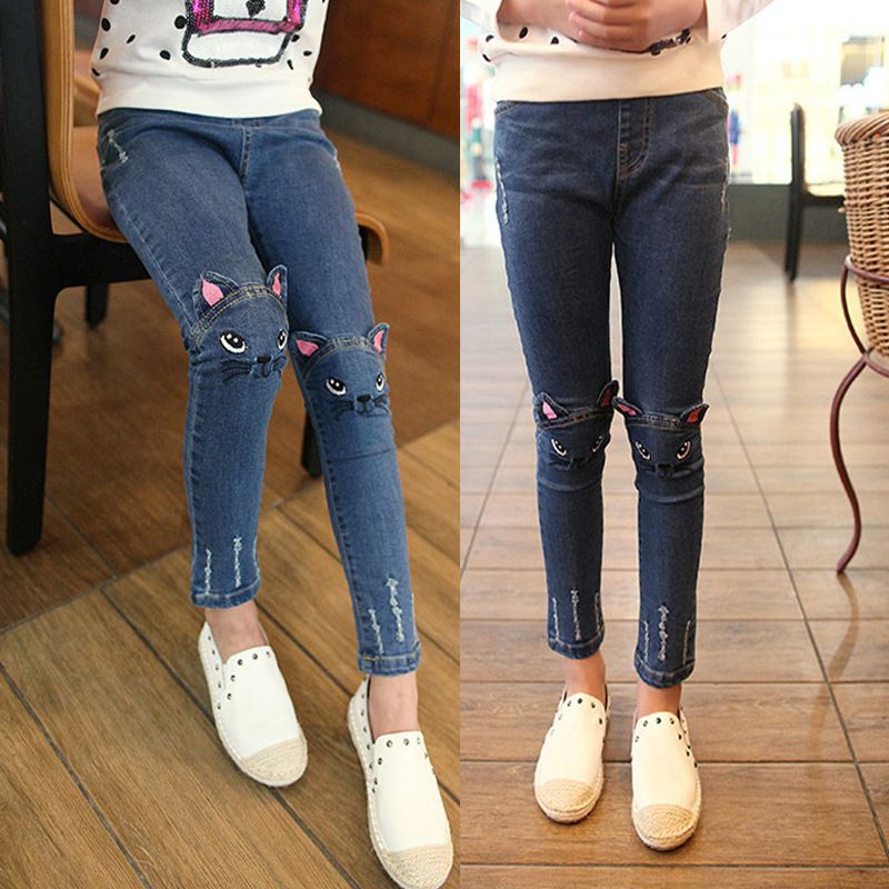 Compre Nuevos Modelos De Primavera Y Otono Para Ninas Pantalones