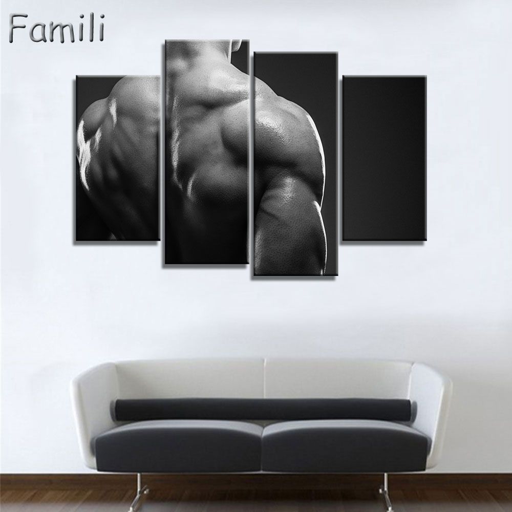 2020 Custom Black And White Poster Bedroom Decor Silk Printing Arnold Schwarzenegger Posters Bodybuilder Wallpaper From Xiaofang8810 5 19 Dhgate Com