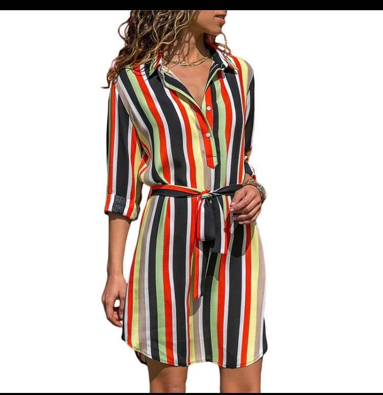 chiffon shirt dress styles