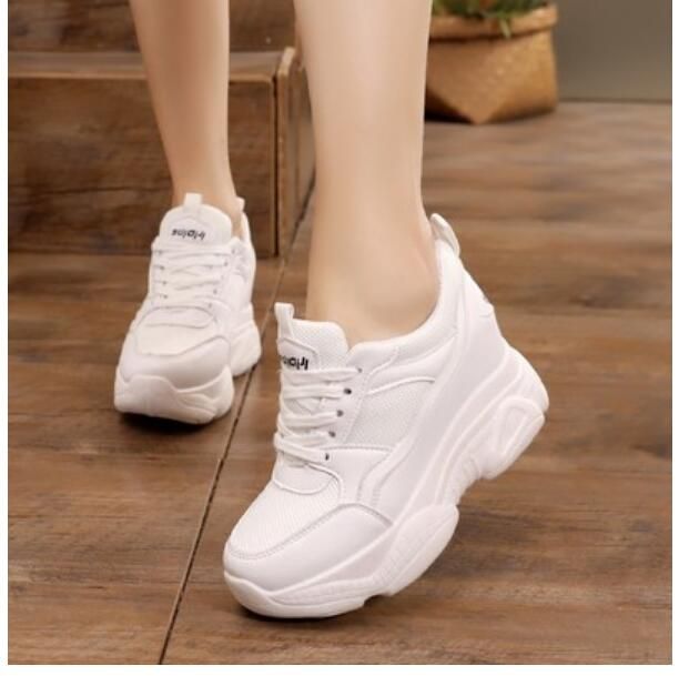 Primavera 2019 nuevas partes superiores malla zapatillas altas y con cordones y