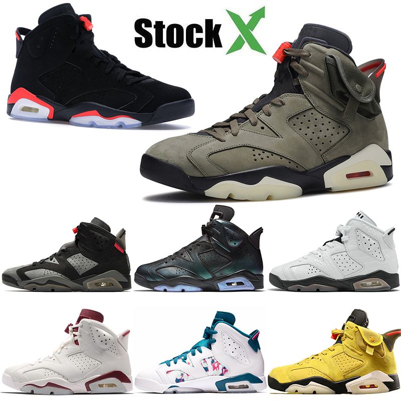 Nike Air Jordan Retro 6 6s Caliente Travis Scott Amarillo Negro Infrarrojos  Jumpman Mujeres Zapatos De Baloncesto Del Mens Láser Fucsia Marrón Deporte  Diseñador Tamaño Zapatillas Por Cheapfationsneaker, 45,65 € | Es.Dhgate.Com