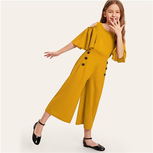 shein yellow jumpsuit