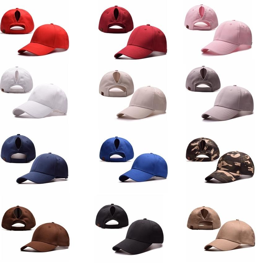 fashion women men ponytail baseball cap