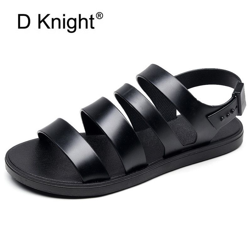 black jelly shoes for adults