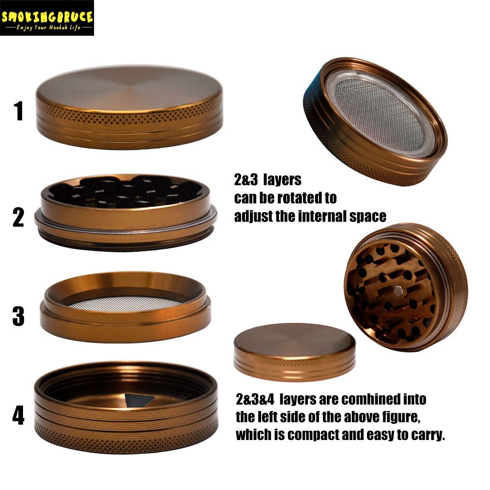 Best Quality Aluminum Herb Grinder For Tobacco 60mm Metal Smoking Herb Grinder Ultra Thin Pocket Size Diy Combination Vs Sharp Stone Grinders At Cheap Price Online Other Smoking Accessories Dhgate Com