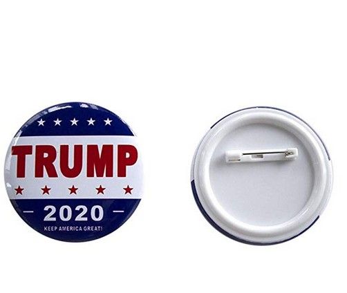 Culer Trump Buttons Pins Keep America Great Round Brooch Pins Badge for Clothing Jeans Scarf Hat Bag Ornaments