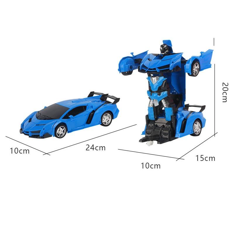 gesture sensing remote control robot one button transformation car toy