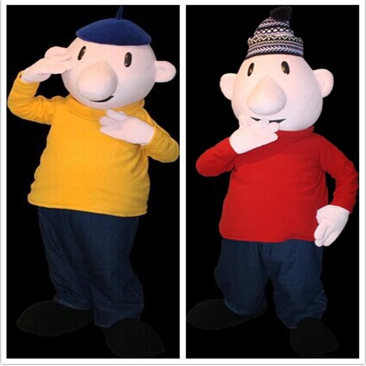 Professional Custom Pat And Mat Mascot Costume Cartoon Fairy Tale