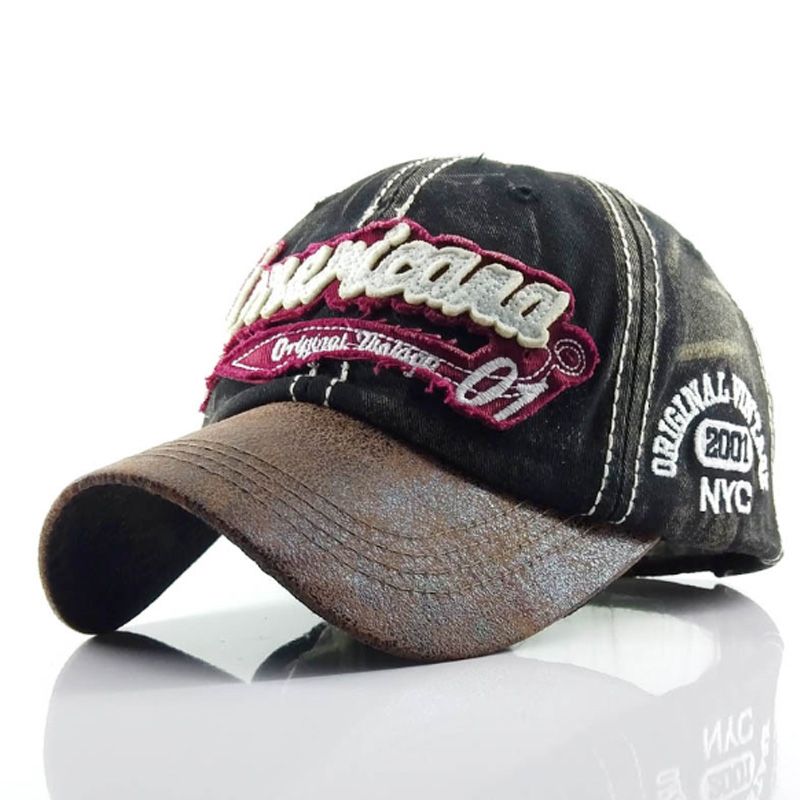 fitted cotton baseball caps