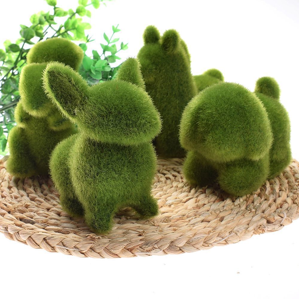 1 Pcs Artificial Turf Small Cute Animals Home Room Decorations Grass Animal  Art C19041601