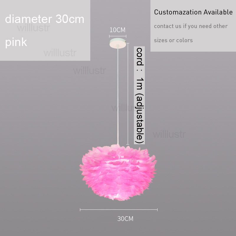 Diameter 30 cm, roze
