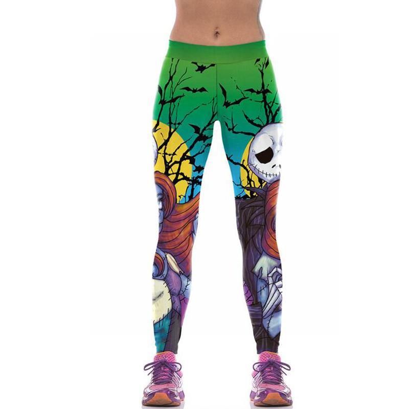 2020 Halloween Jack Skellington Leggings Women The