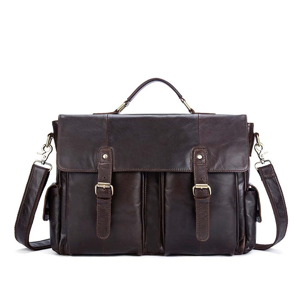 pure leather business bags