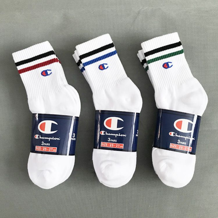 VOGUE CODE 4 pairs men cotton tube socks solid socks