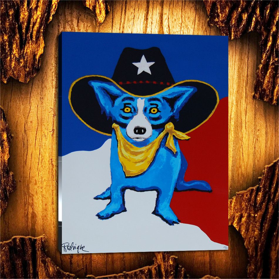 Blue dog deals framed prints
