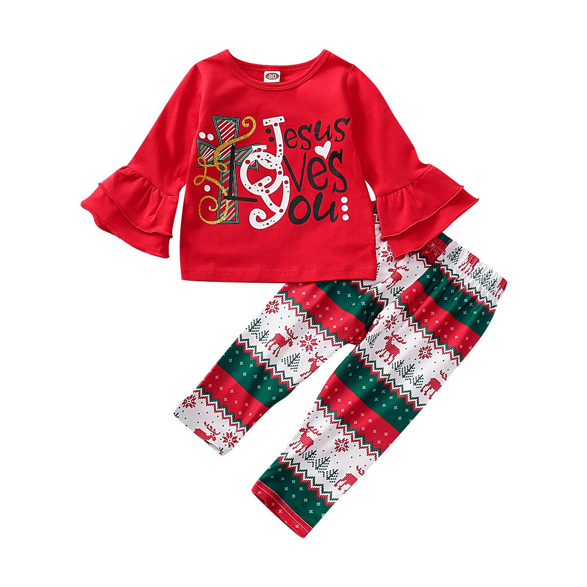 girls christmas tops