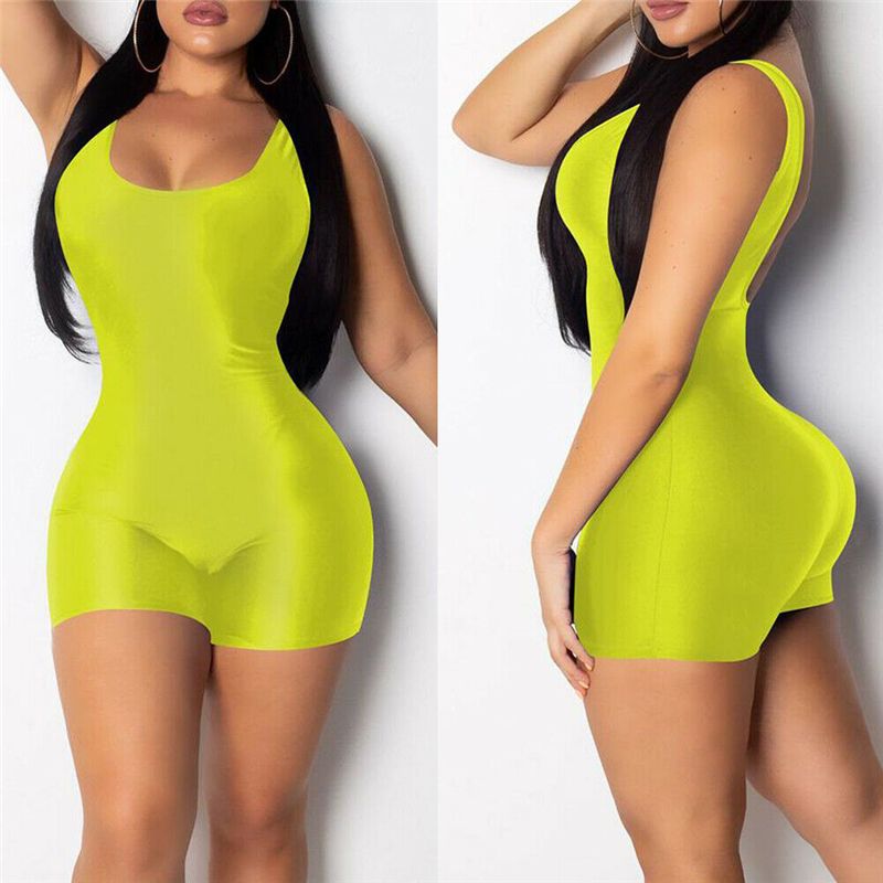 women's sleeveless romper shorts