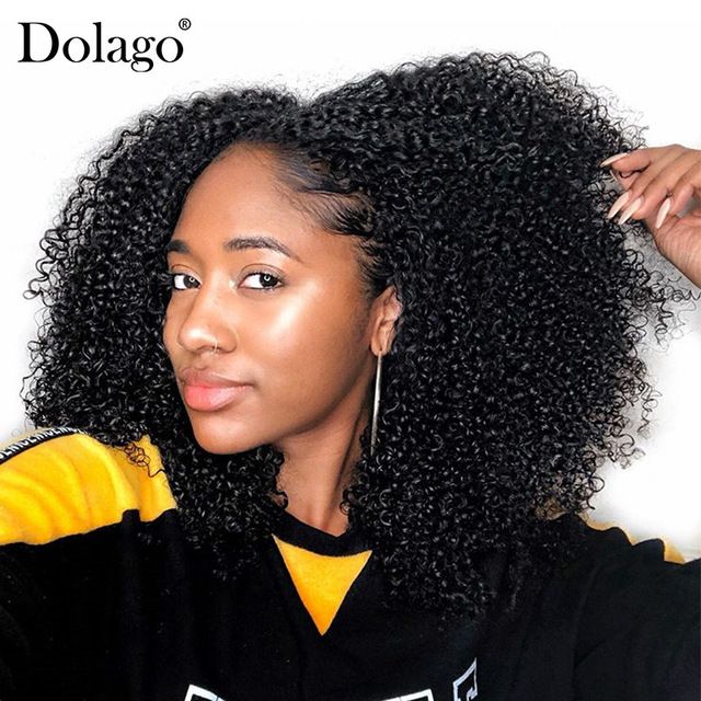 3b 3c Kinky Curly Clip In Human Hair Extensions Brazilian Clip Ins