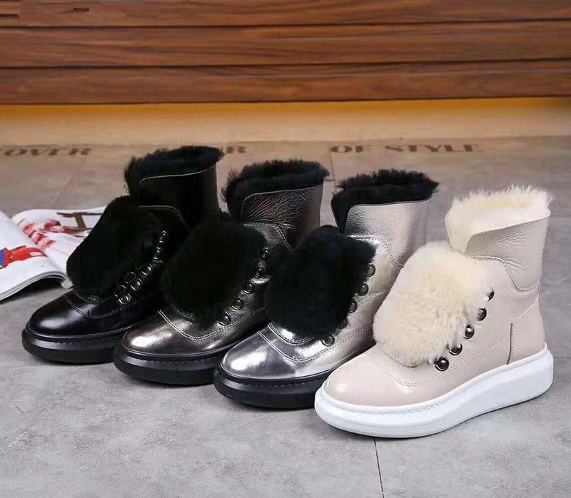 Botas para la nieve de invierno moda botas de mujer MQ de plataforma