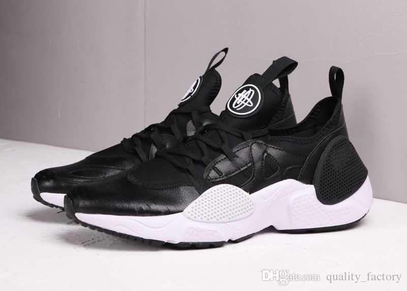 black leather huaraches