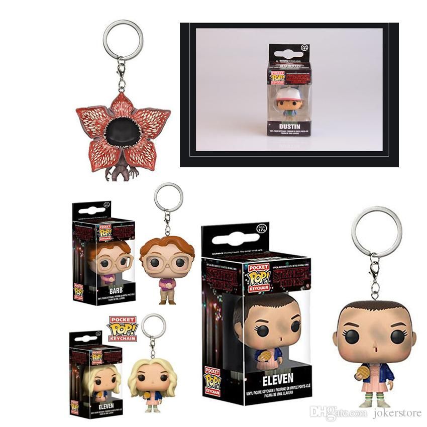 2020 Funko Pop Stranger Things Eleven Demogorgon Hooper Keychain
