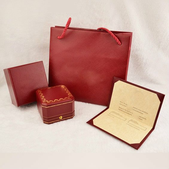 Marca moda gama Marca de moda de amor joyería roja joyero caja caja