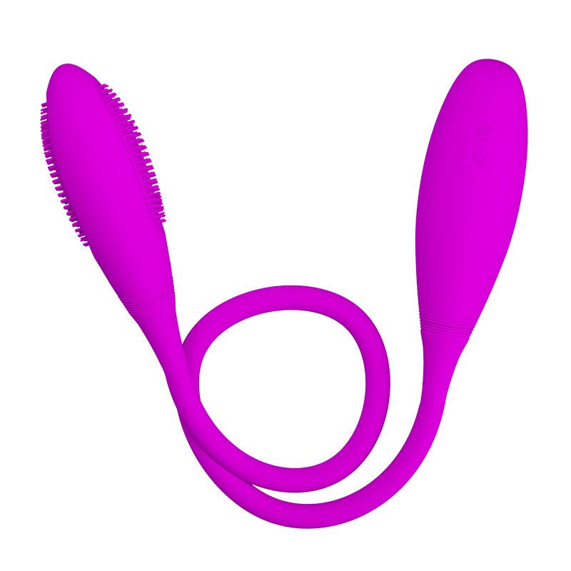 The Naturals Vibro Double Penetrator Twist Bottom - White main image 1