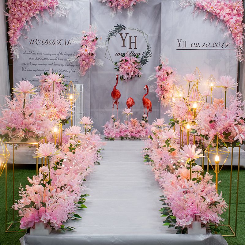 36 Heads Artificial SilkvCherry Blossom Flower Bridal Wedding Party Room Decor
