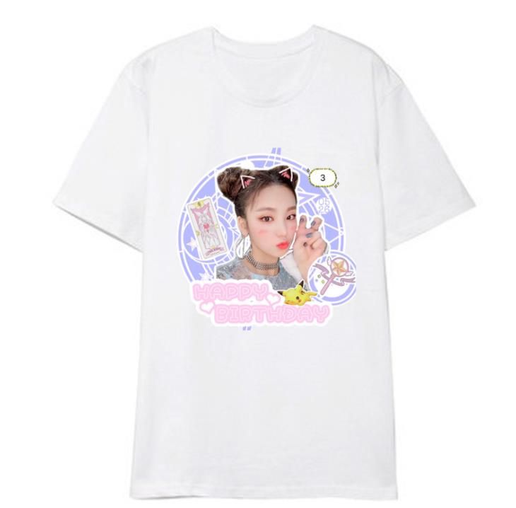 Grosshandel Kpop Itzy Mitglied Fotodruck O Hals Kurzarm T Shirt Unisex Sommerartsatz K Und Weise Loses T Shirt Von Fried 12 07 Auf De Dhgate Com Dhgate
